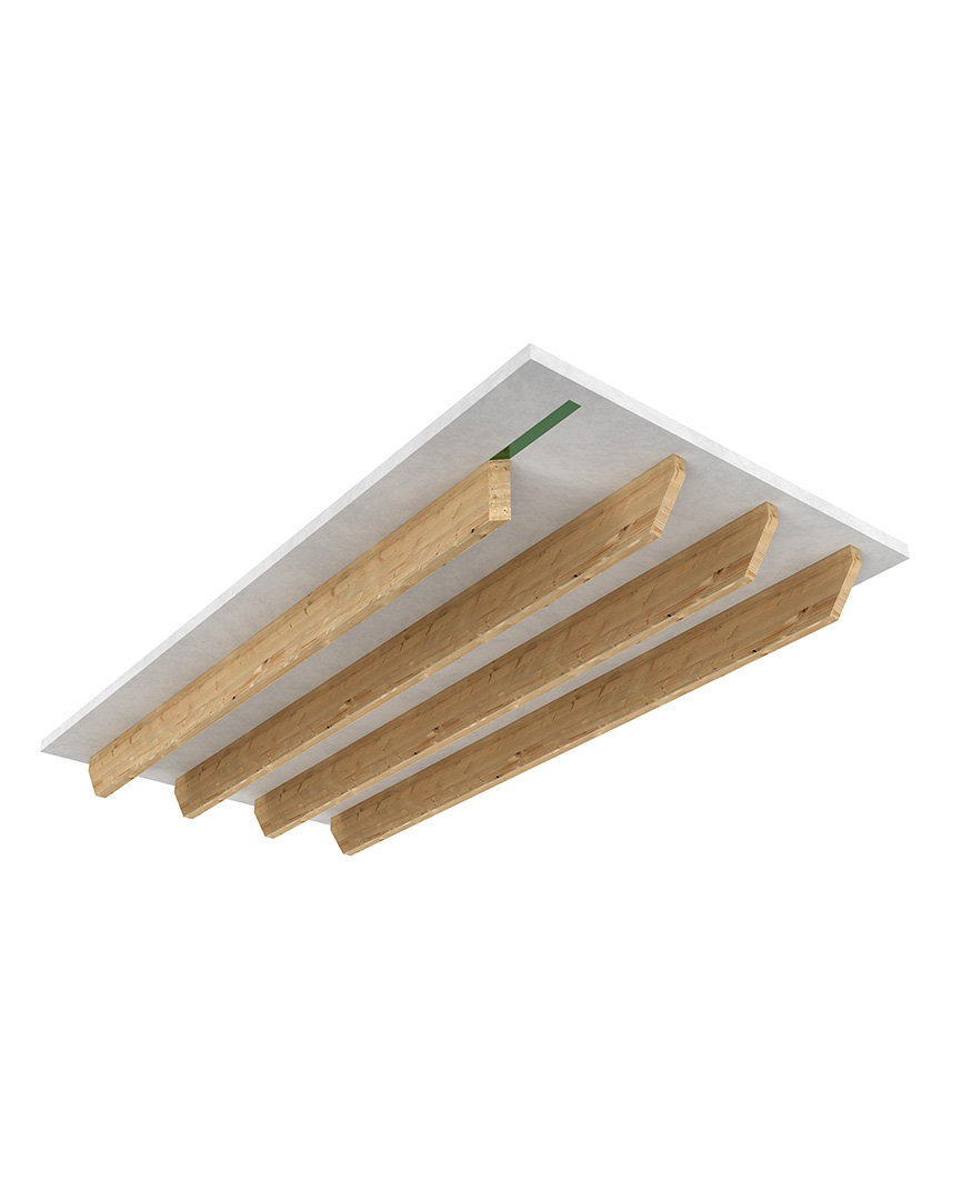 Hybridbjäklag med gjuten topp gjord i 3D